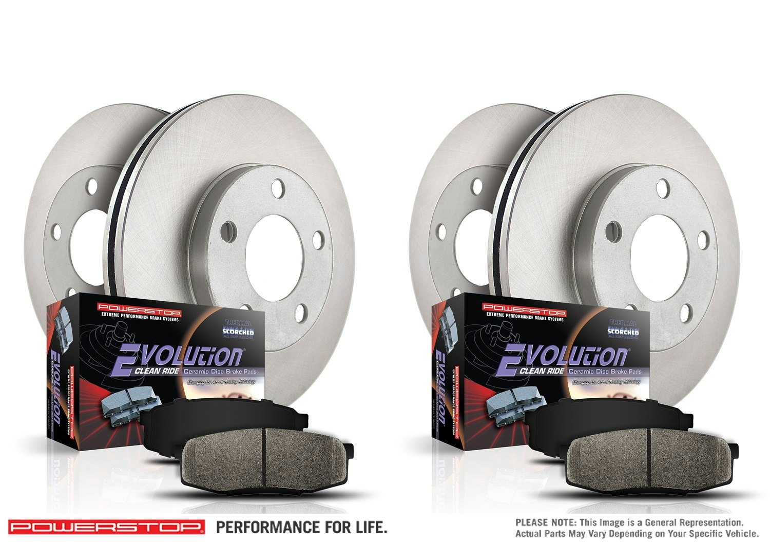 Rotor Drum and Shoe Kits Power Stop Front & Rear KOE15053DK Autospecialty Daily Driver Pad 